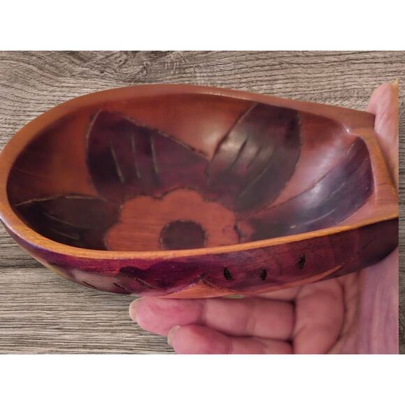 Vintage Inlaid Wood Lazy Susan Chips Dip Hors D'oeuvres Lazy Susan Serving... - Picture 7 of 10